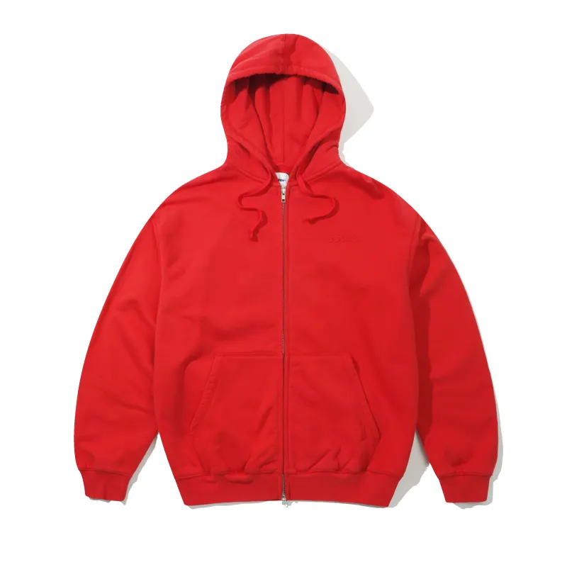 Alpine Zip-Thru Hood, Washed Red made by Butter