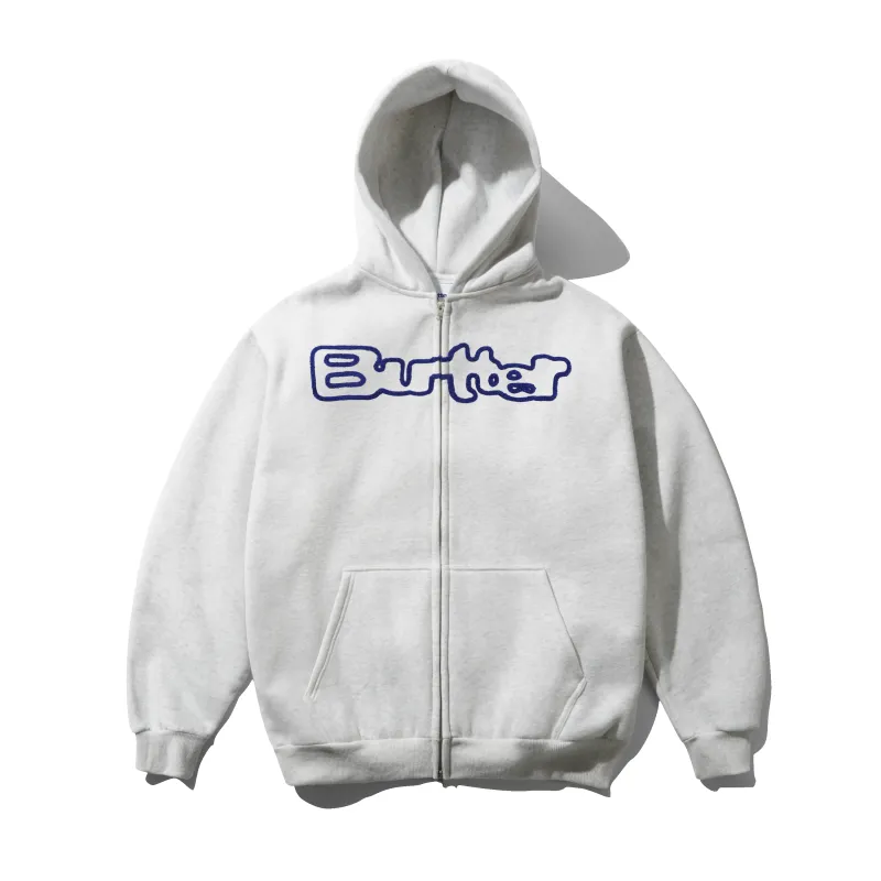 Glow Zip-Thru Hood, Ash made by Butter