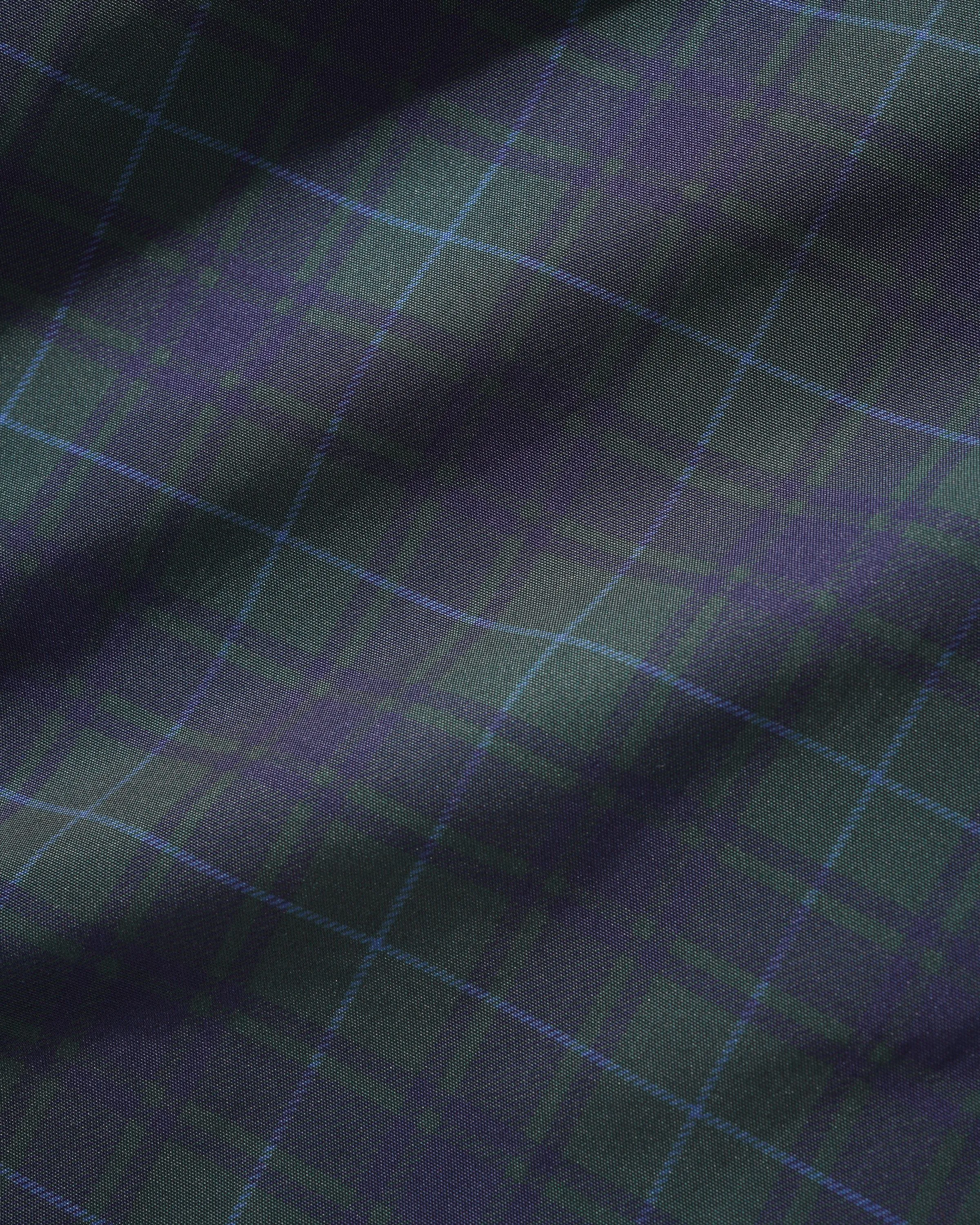 Plaid Nylon Jacket, Forest sold by Butter product image thumbnail 4