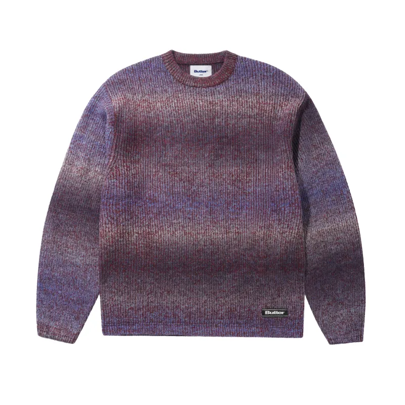 Stripe Knit Sweater, Blue made by Butter
