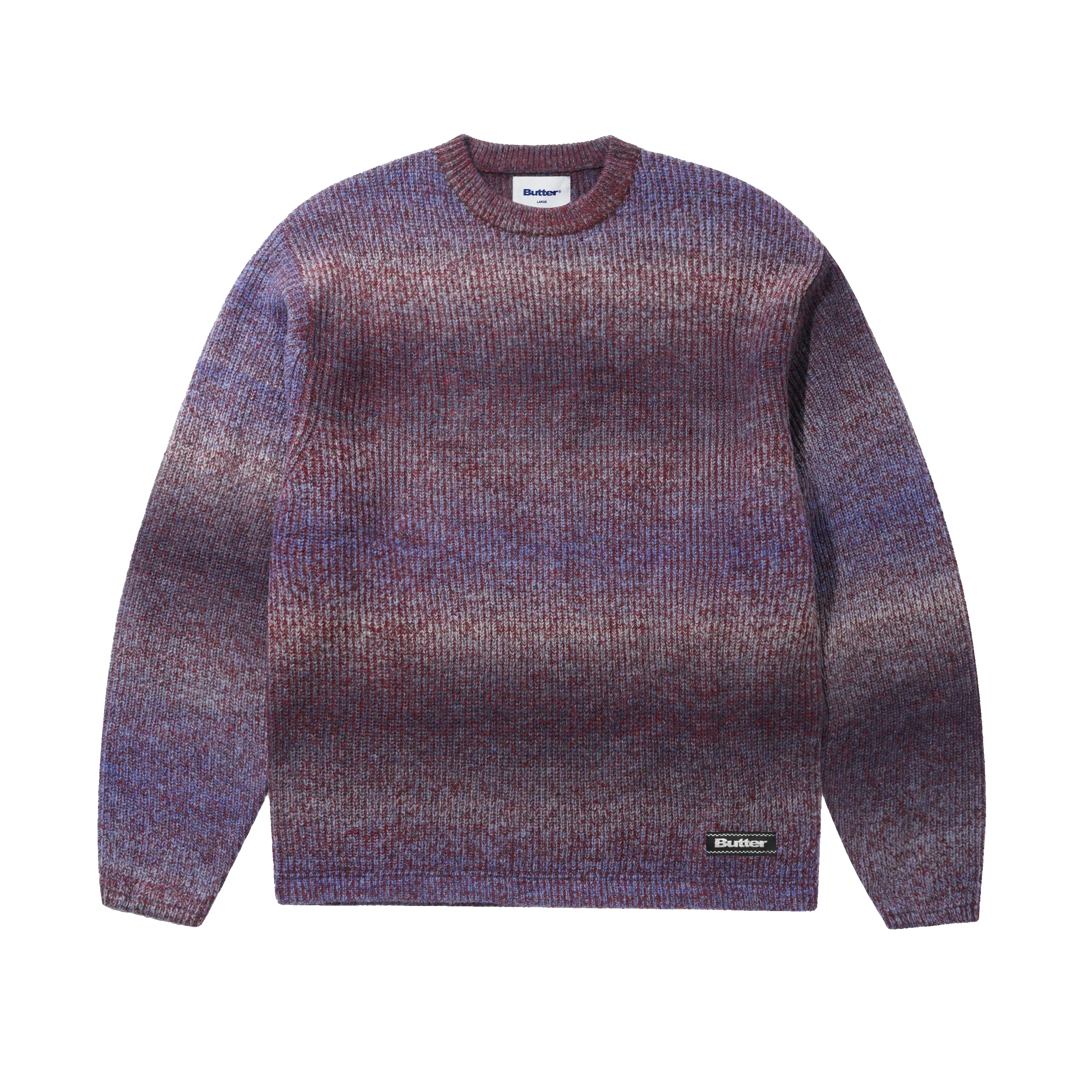 Stripe Knit Sweater, Blue sold by Butter