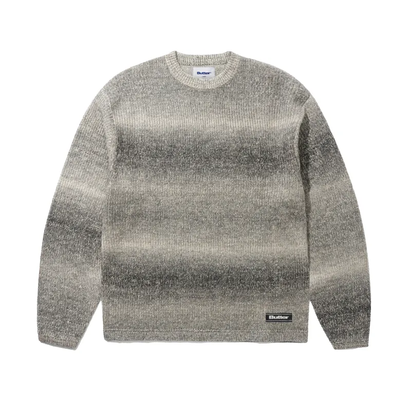 Stripe Knit Sweater, Black Marle made by Butter