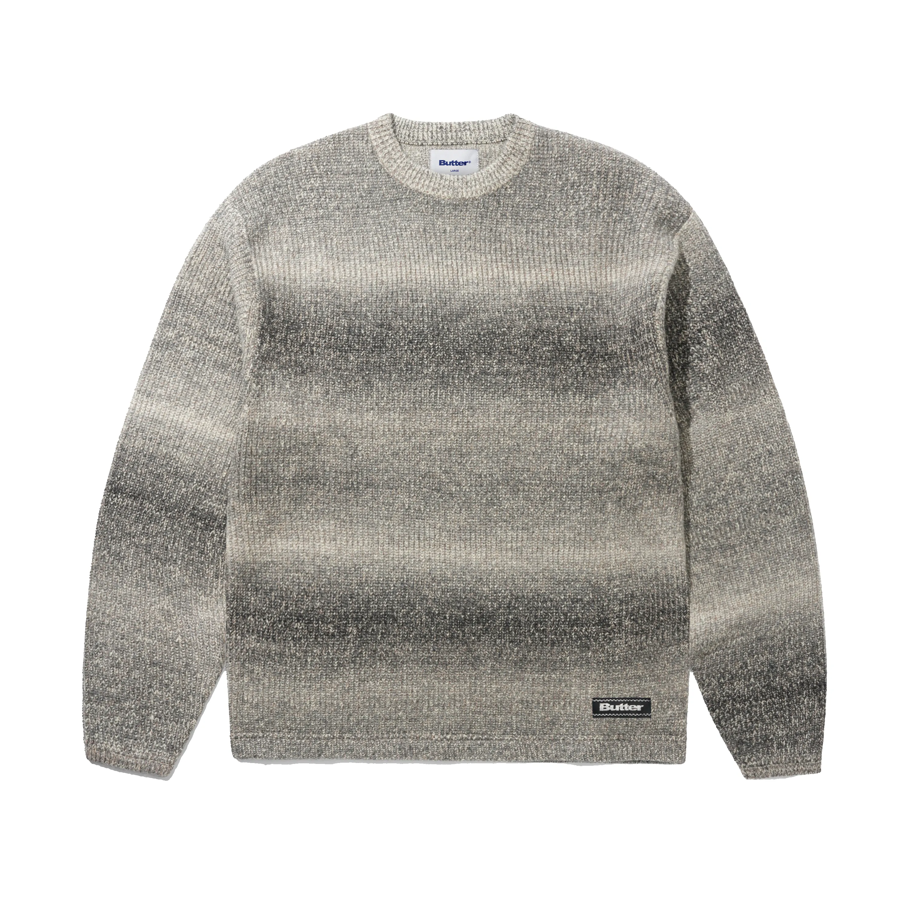 Stripe Knit Sweater, Black Marle sold by Butter