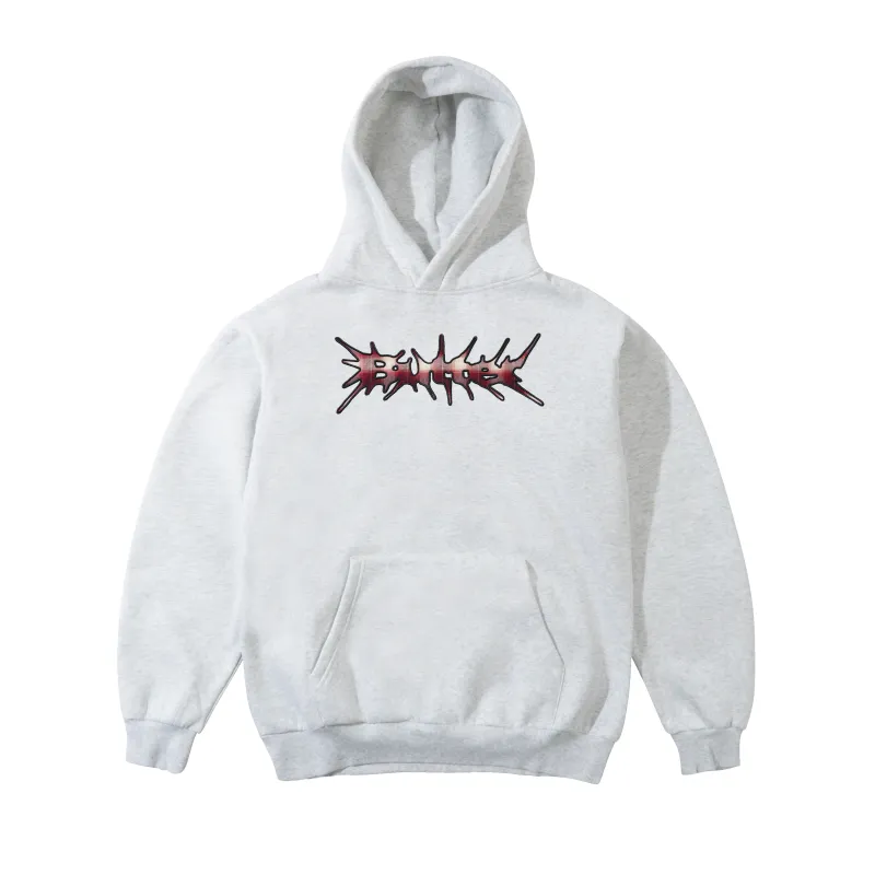 Nail Applique Pullover Hood, Ash made by Butter