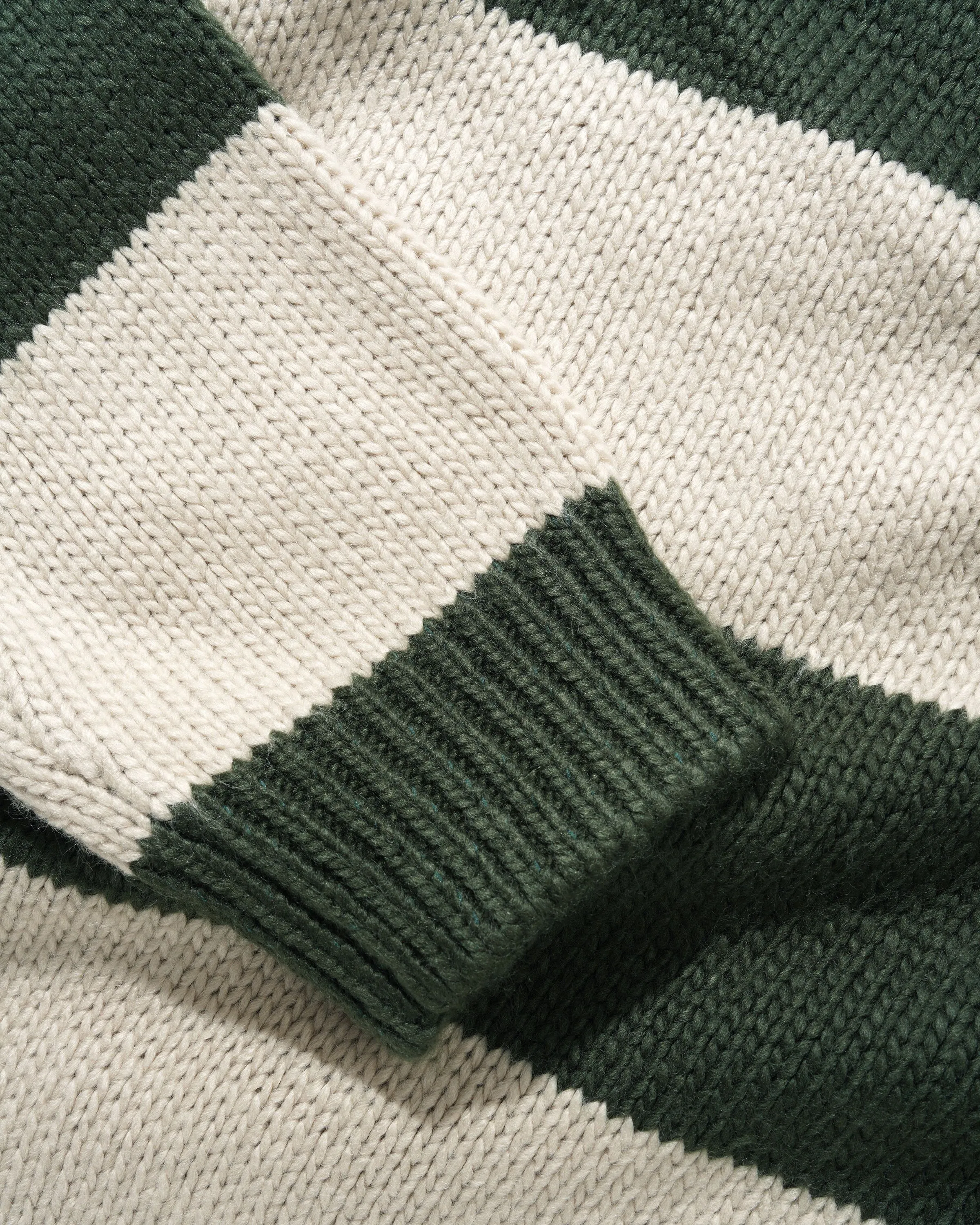 Jive Stripe Knit Sweater, Forest / Cream sold by Butter product image thumbnail 4