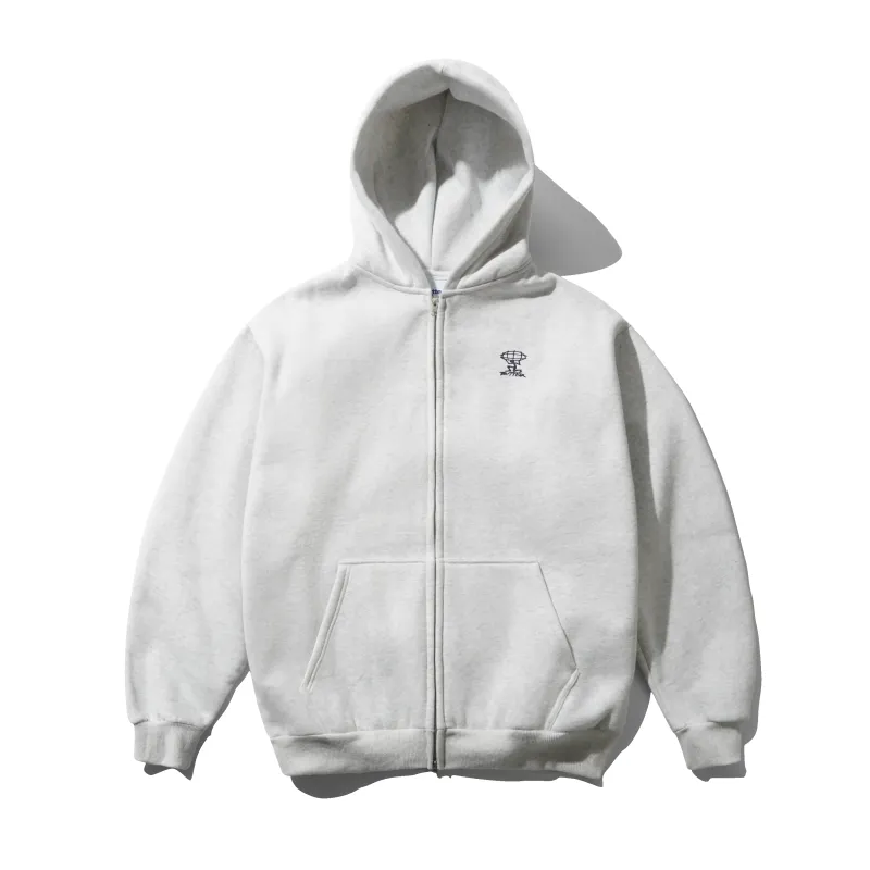 Terrain Basic Zip-Thru Hood, Ash made by Butter