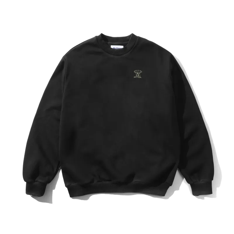 Terrain Basic Crewneck, Washed Black made by Butter