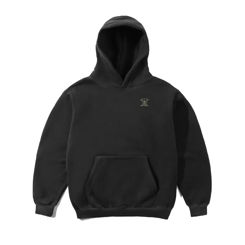 Terrain Basic Pullover Hood, Washed Black made by Butter
