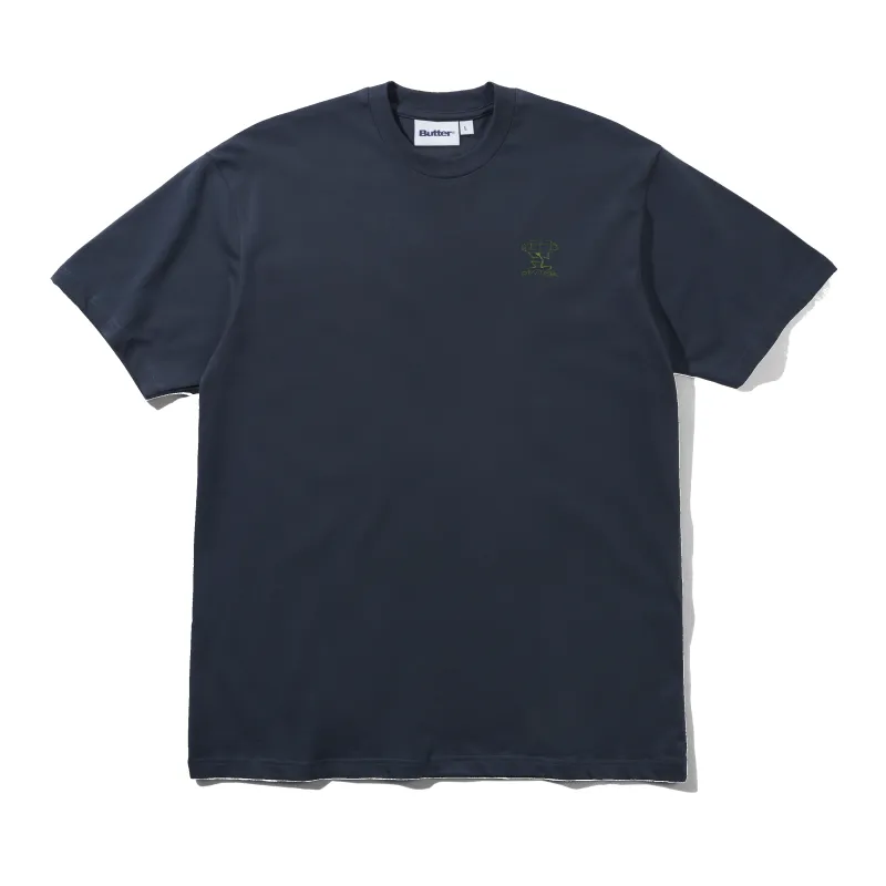 Terrain Basic Tee, Washed Dull Navy made by Butter