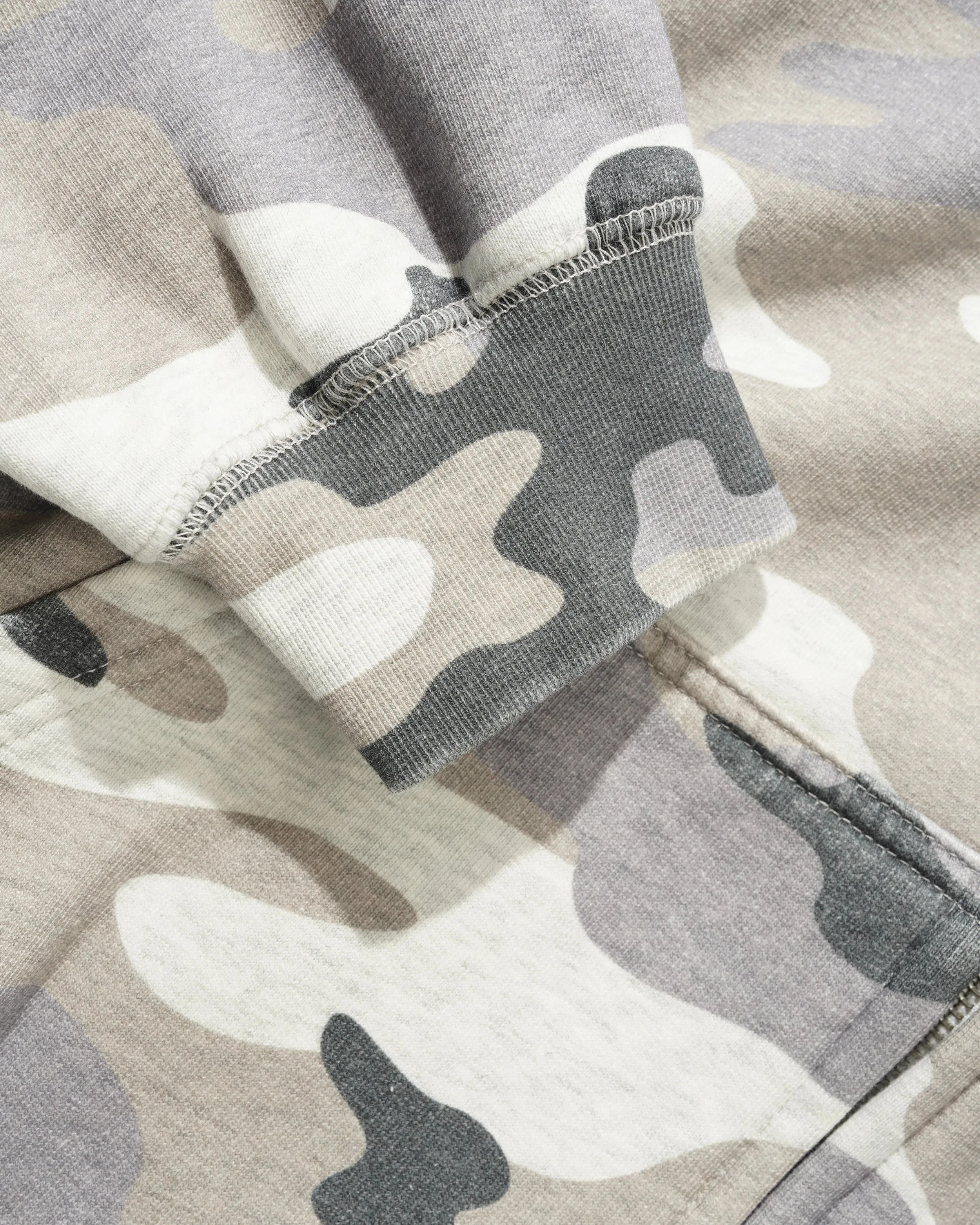 Stretch Zip-Thru Hood, Snow Camo sold by Butter product image thumbnail 4