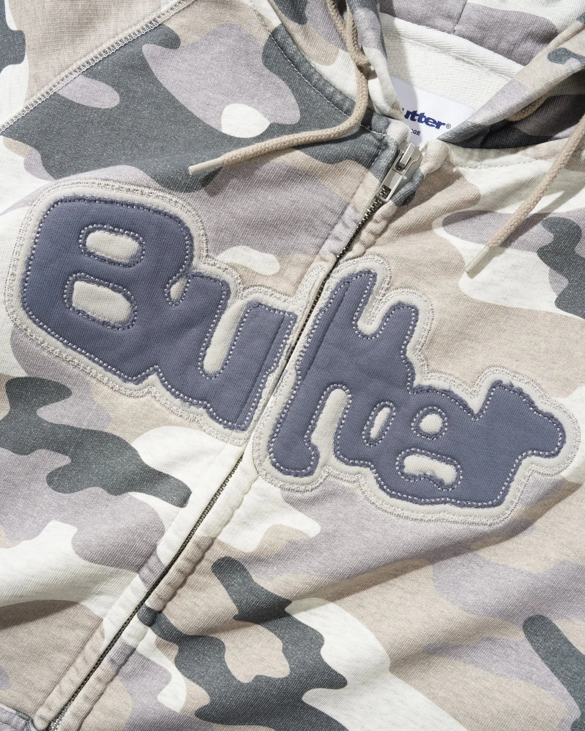 Stretch Zip-Thru Hood, Snow Camo sold by Butter product image thumbnail 2