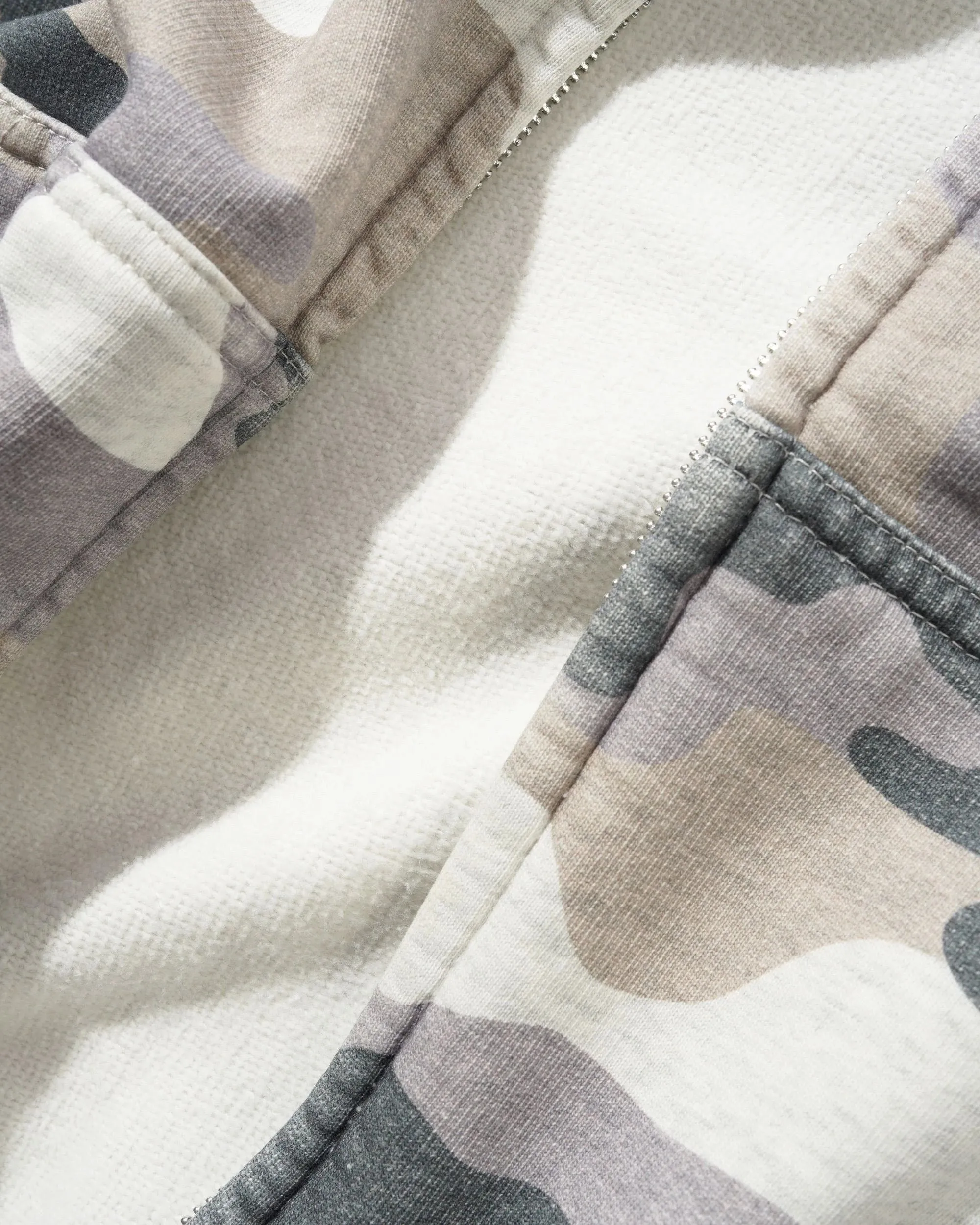 Stretch Zip-Thru Hood, Snow Camo sold by Butter product image thumbnail 3