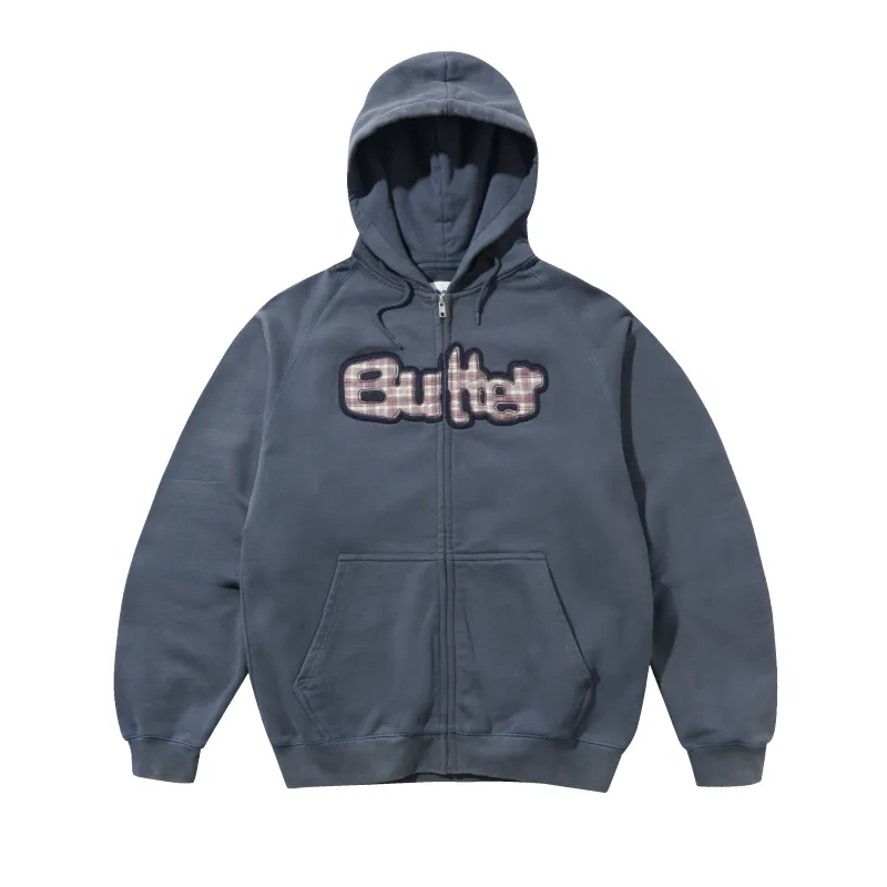 Stretch Zip-Thru Hood, Washed Navy made by Butter