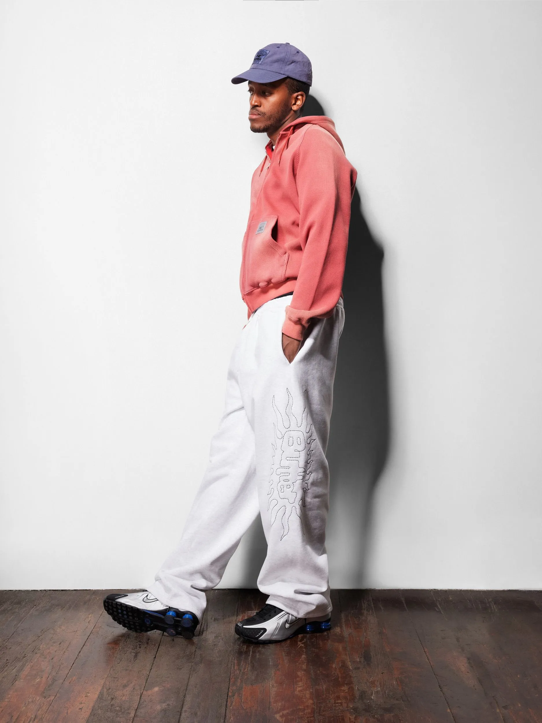 Faded Waffle Zip-Thru Hood, Washed Red sold by Butter product image thumbnail 3