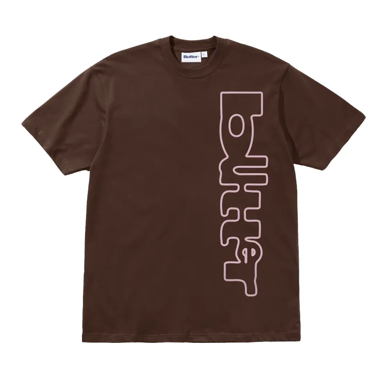 Warped Tee, Chestnut made by Butter