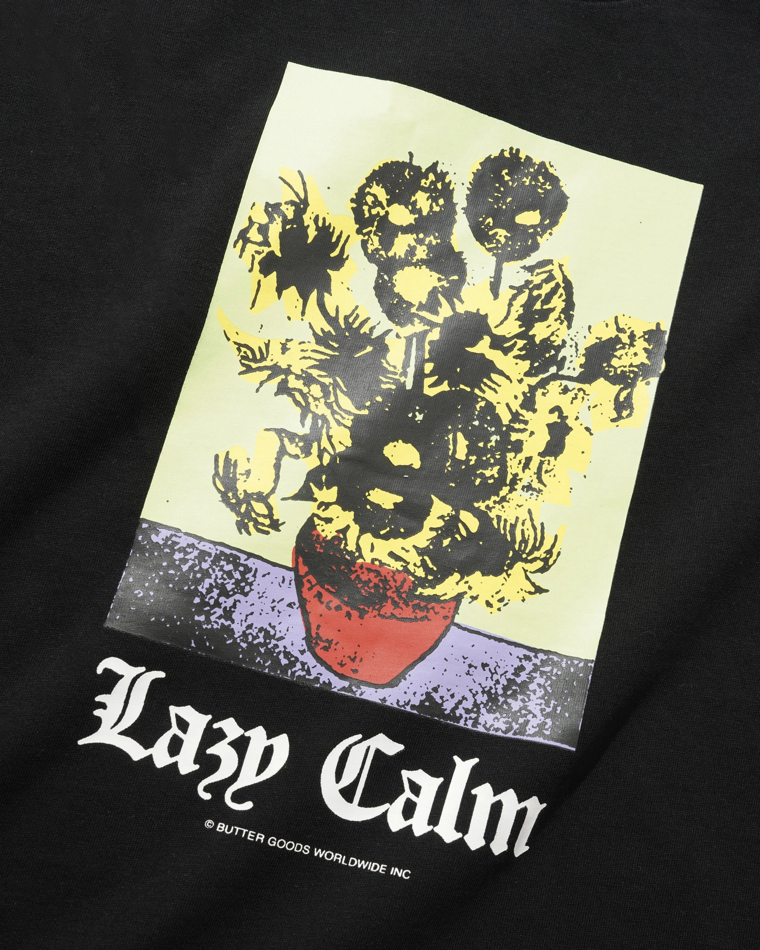 Lazy Calm Tee, Black sold by Butter product image thumbnail 2