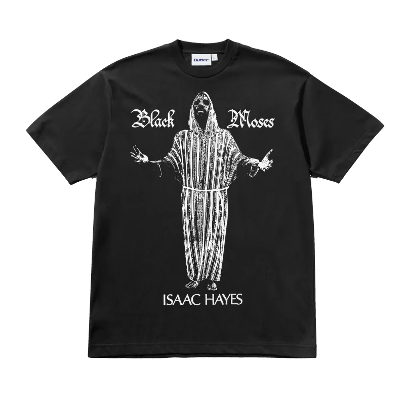 Black Moses Tee, Washed Black made by Butter