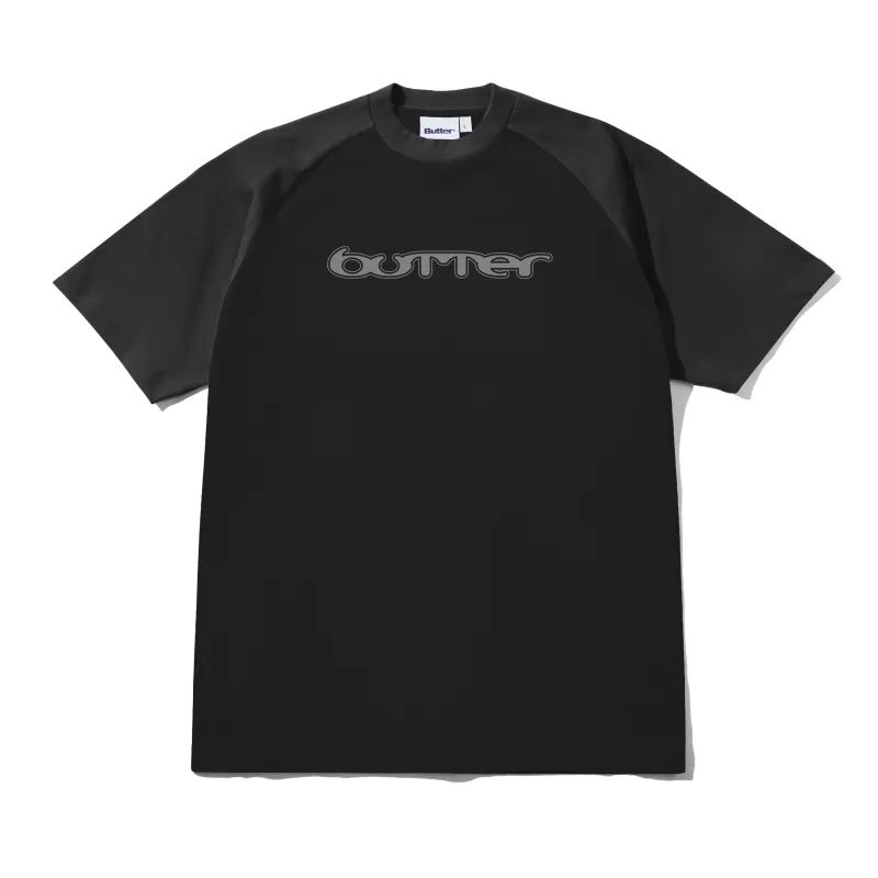 Witness Raglan Tee, Black / Dark Grey made by Butter