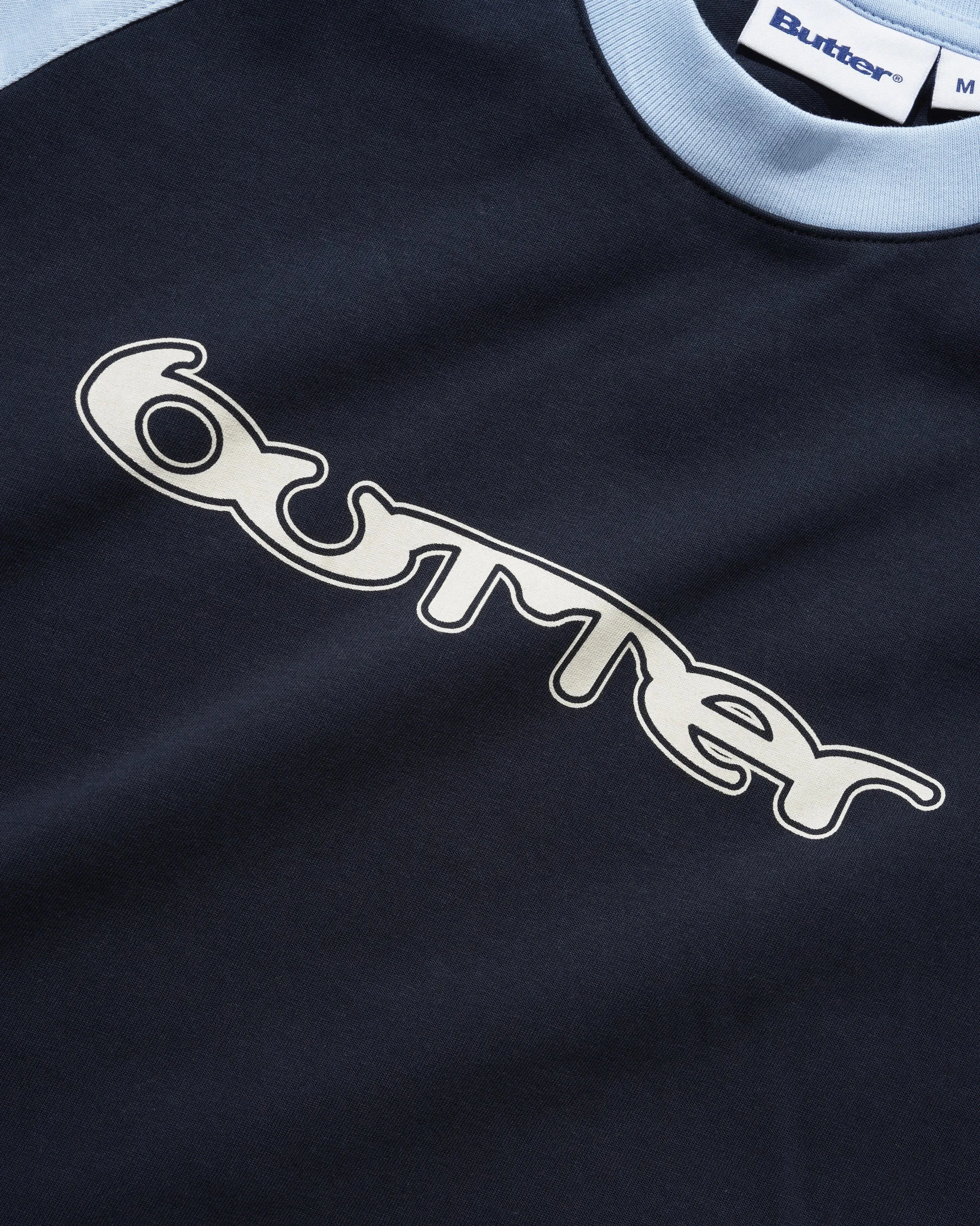 Witness Raglan Tee, Sky / Navy sold by Butter product image thumbnail 2