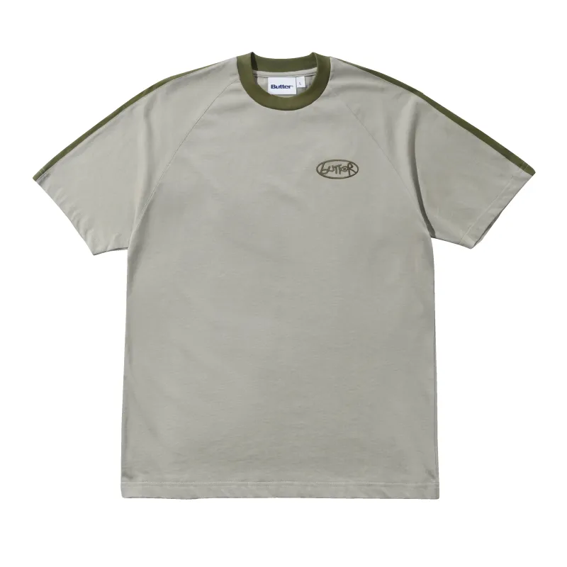 Abseil Panel Tee, Cement / Moss made by Butter
