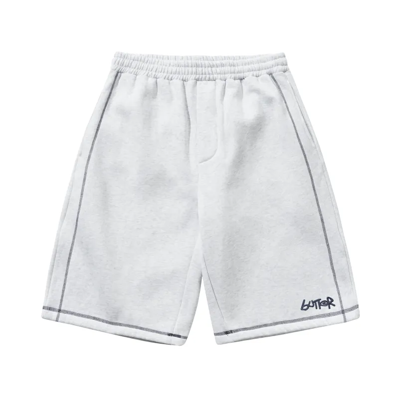 Overlock Stitch Fleece Shorts, Ash made by Butter