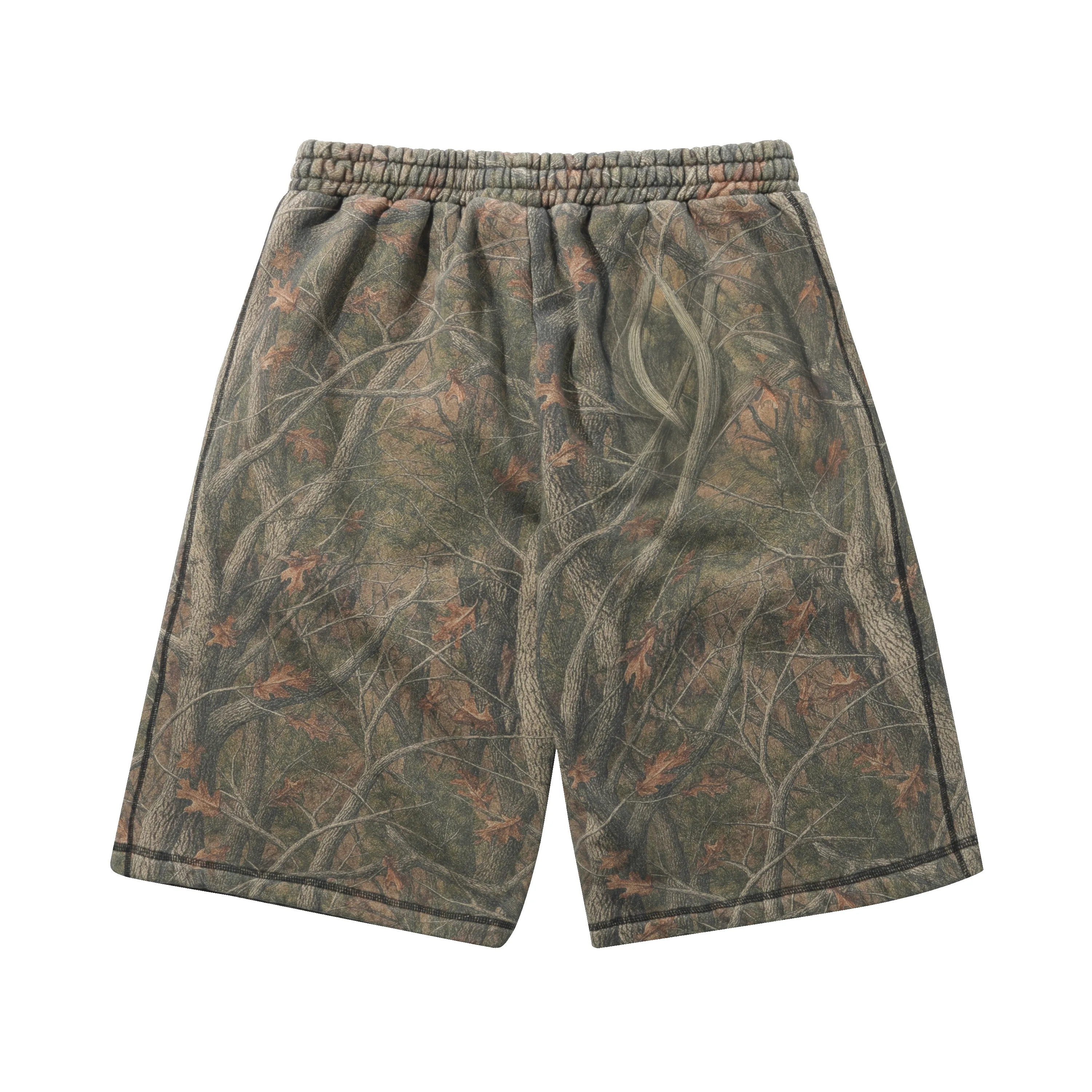 Overlock Stitch Fleece Shorts, Forest Camo sold by Butter product image thumbnail 2