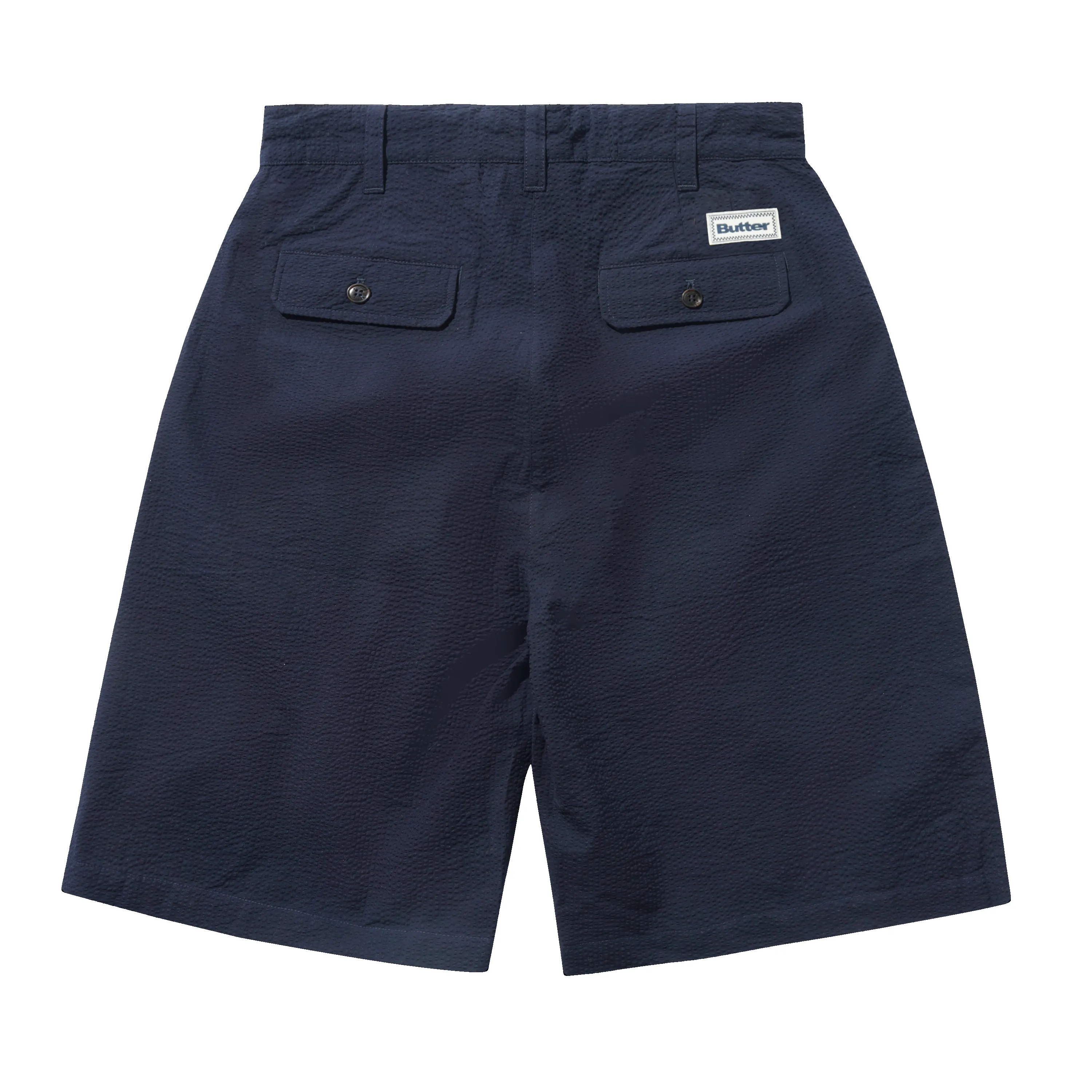 Seersucker Pleated Shorts, Overdyed Navy sold by Butter product image thumbnail 2