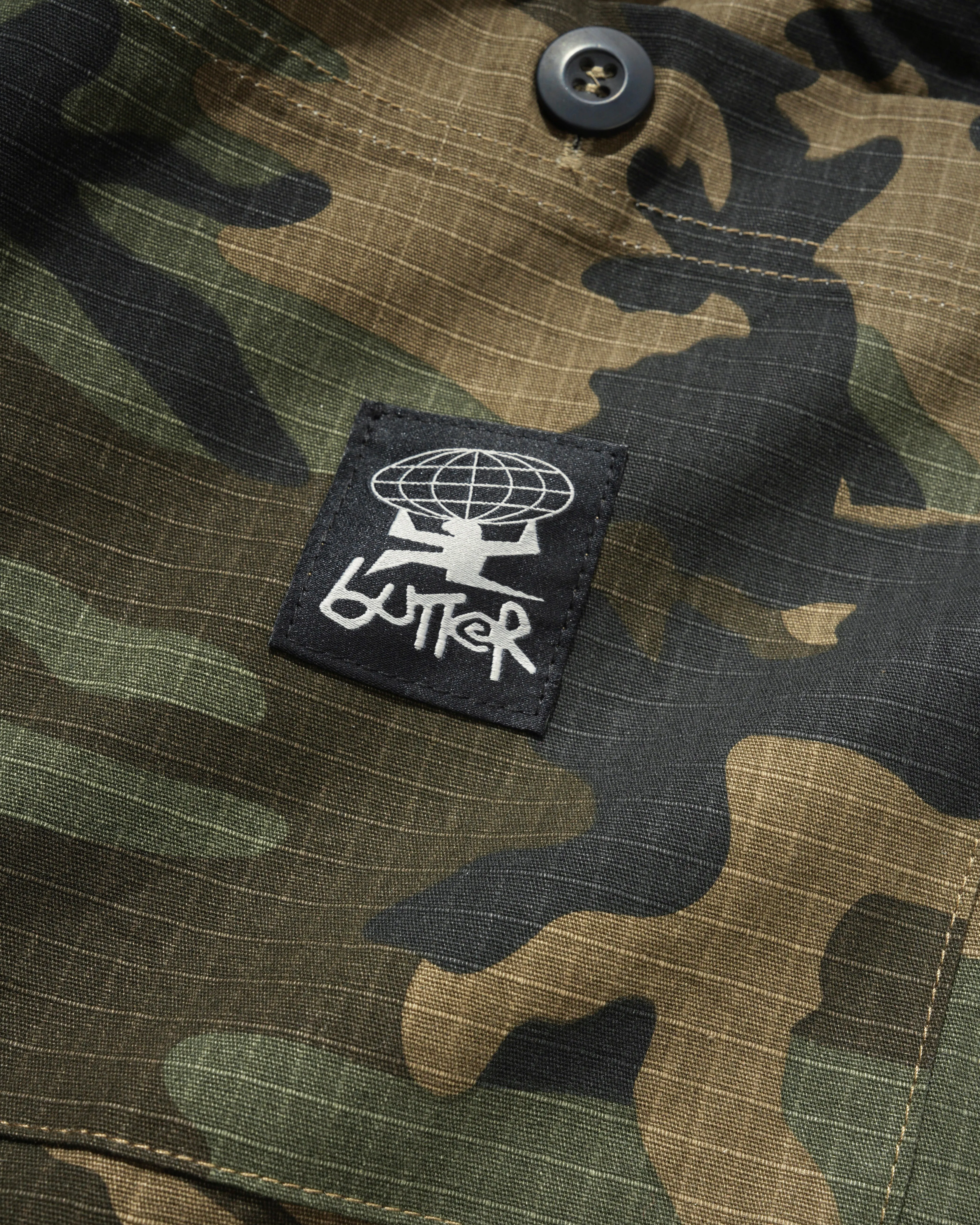 Loose Shorts, Woodland Ripstop Camo sold by Butter product image thumbnail 3