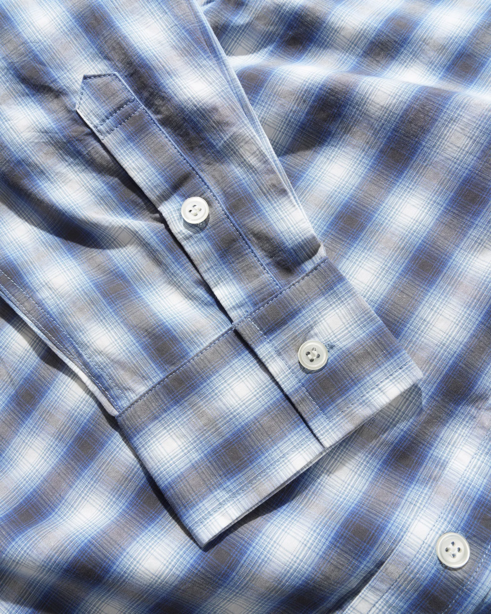 Shadowplaid Shirt, Blue sold by Butter product image thumbnail 3