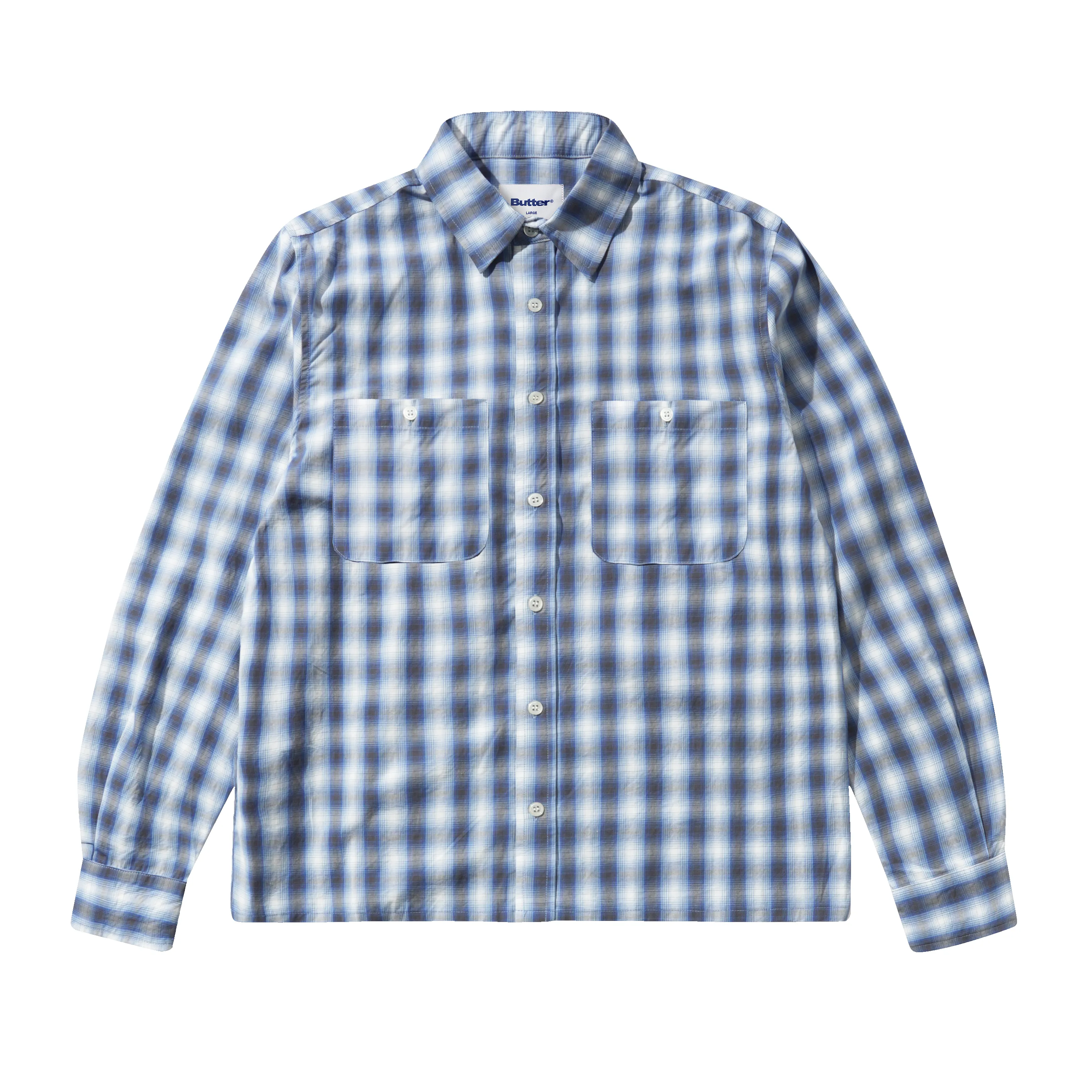 Shadowplaid Shirt, Blue sold by Butter