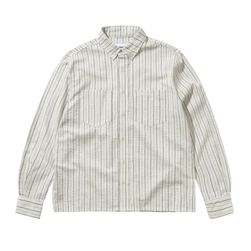 Seersucker Shirt, White made by Butter