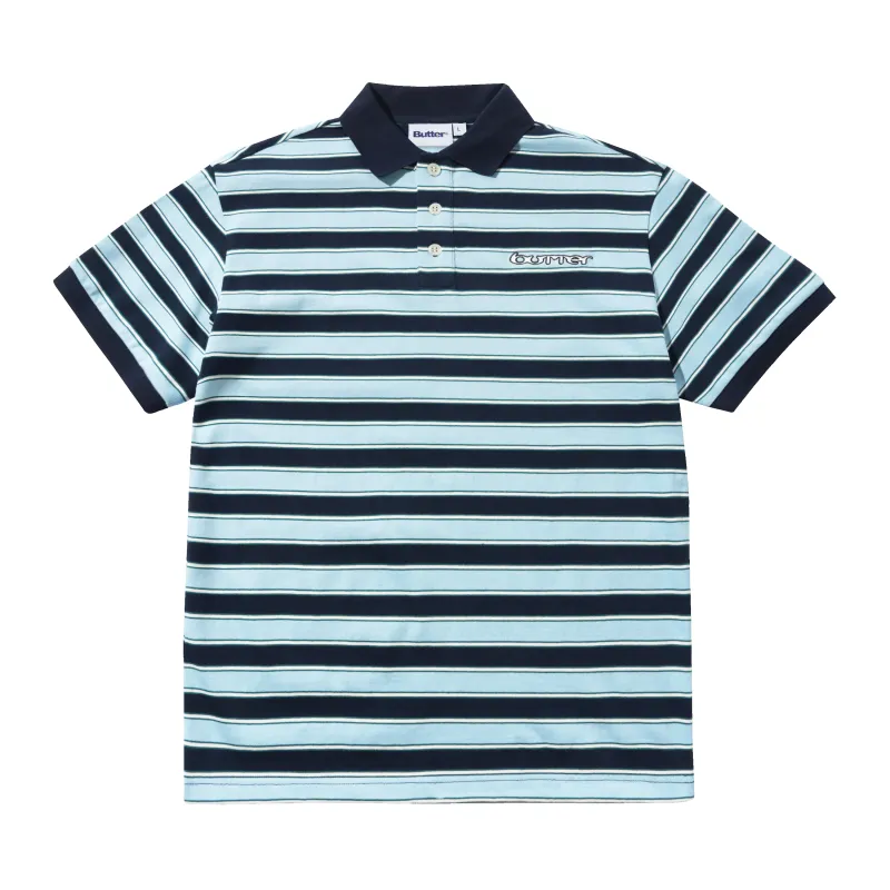 Witness Stripe Polo, Navy / Blue made by Butter