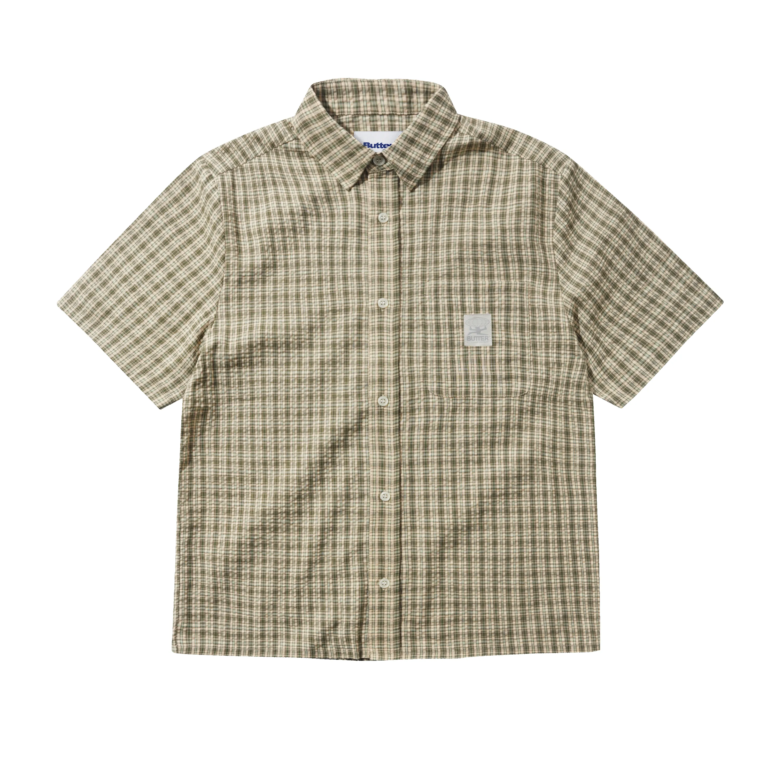 Equipment S/S Shirt, Moss / Yellow sold by Butter