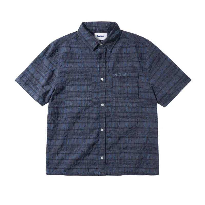 Spring S/S Shirt, Overdye Navy made by Butter