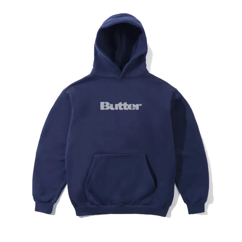 Stencil Logo Pullover Hood, Navy made by Butter
