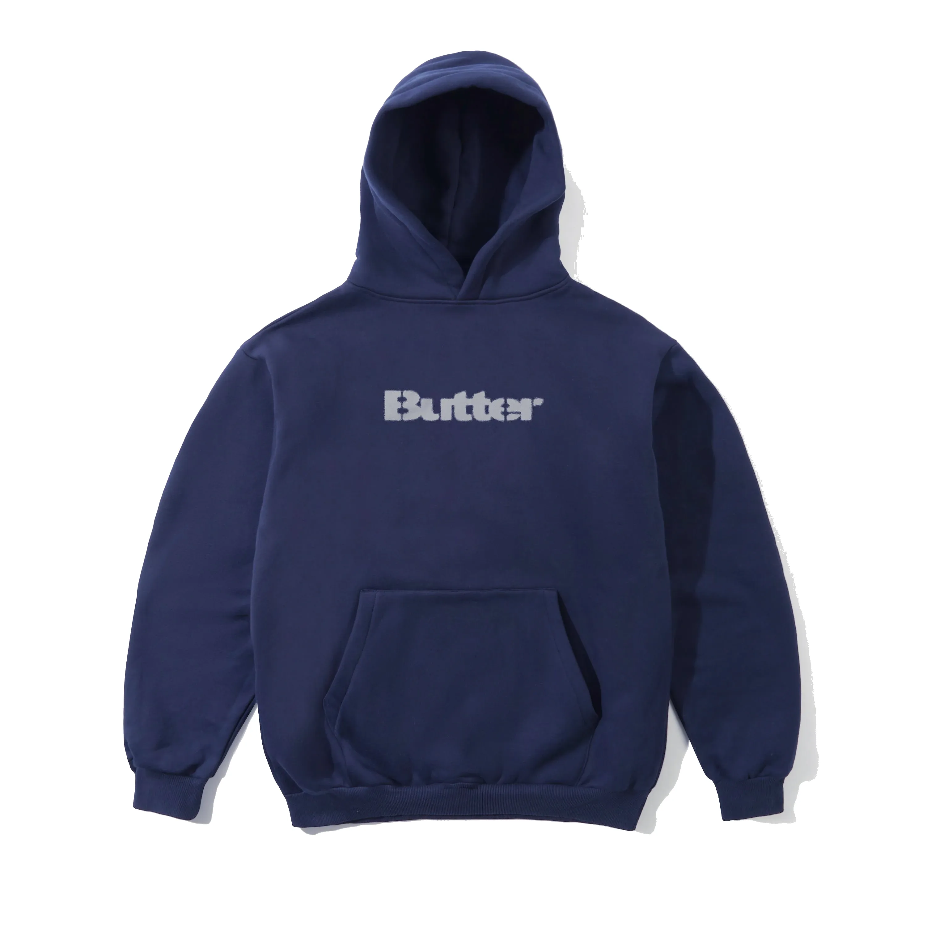 Stencil Logo Pullover Hood, Navy sold by Butter