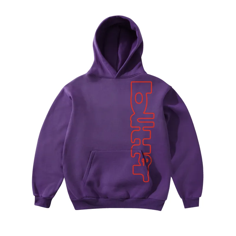 Warped Pullover Hood, Purple made by Butter