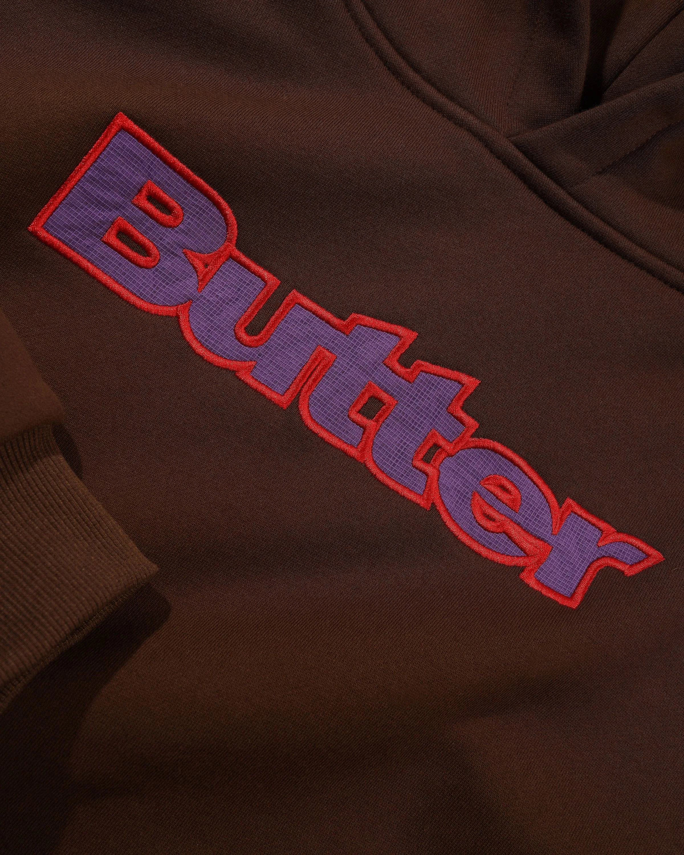Ripstop Logo Applique Pullover Hood, Dark Brown sold by Butter product image thumbnail 2