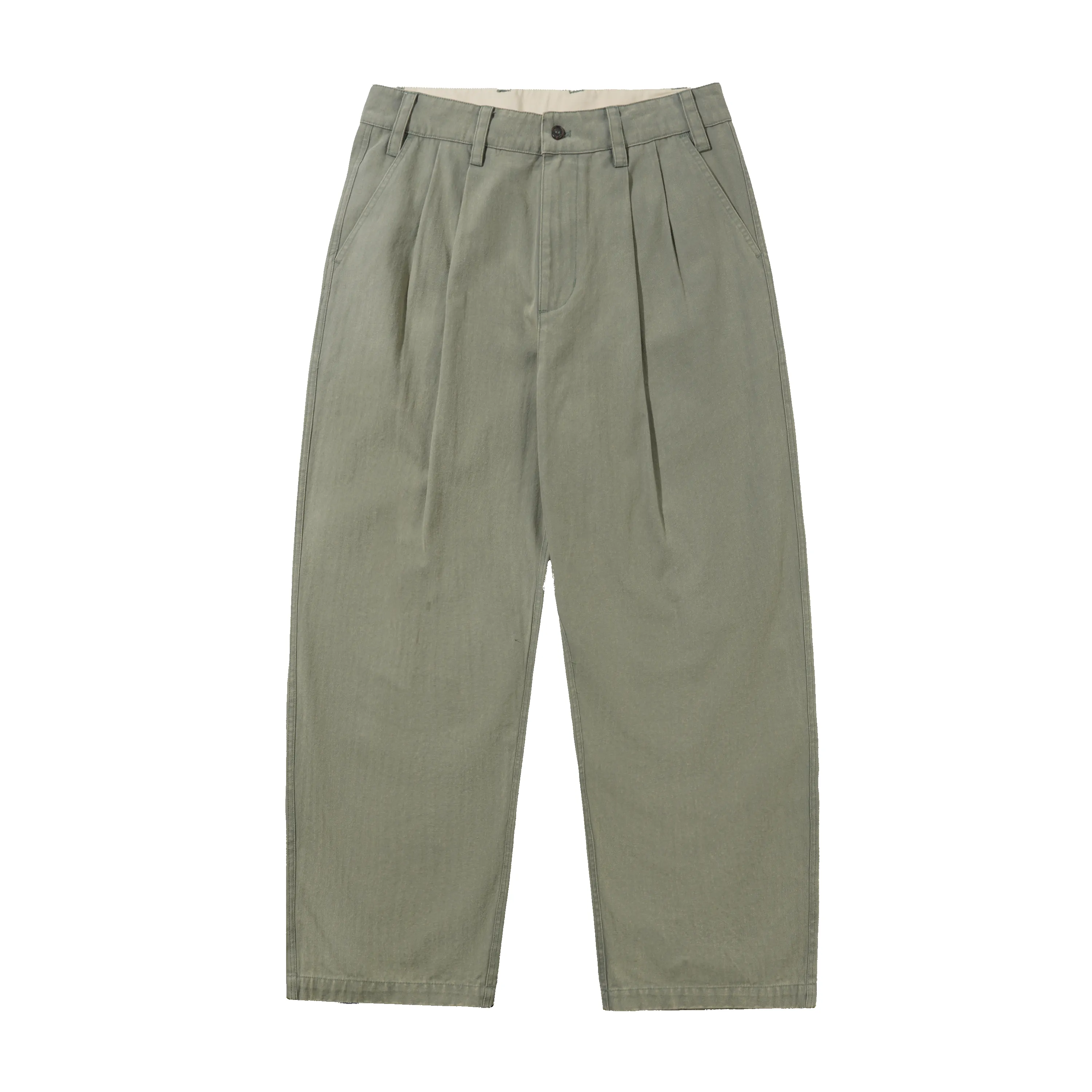 Pleated Trousers, Washed Fatigue sold by Butter