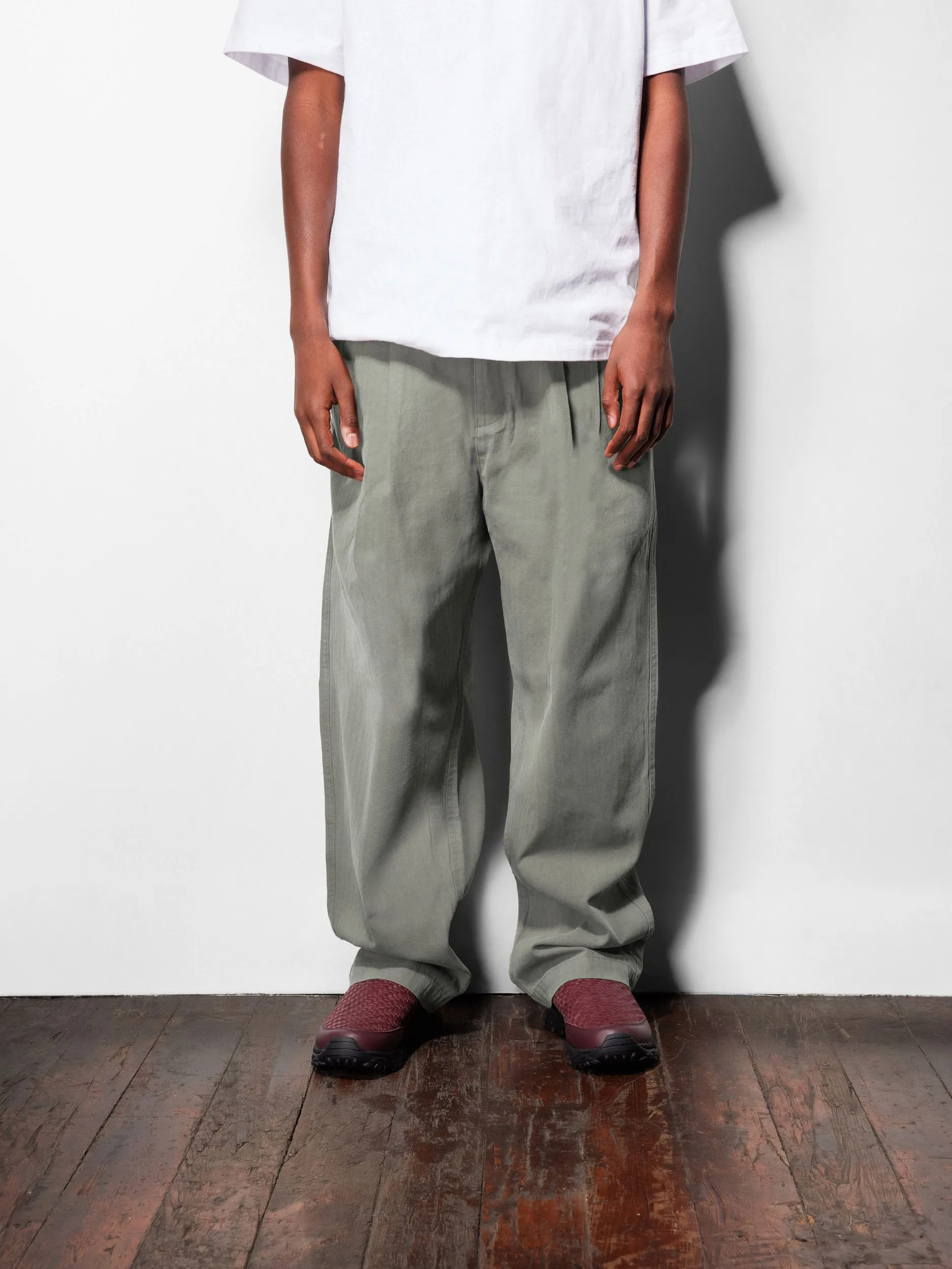 Pleated Trousers, Washed Fatigue sold by Butter product image thumbnail 3