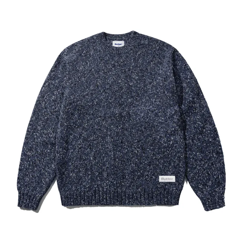 Speckle Knit Sweater, Navy made by Butter