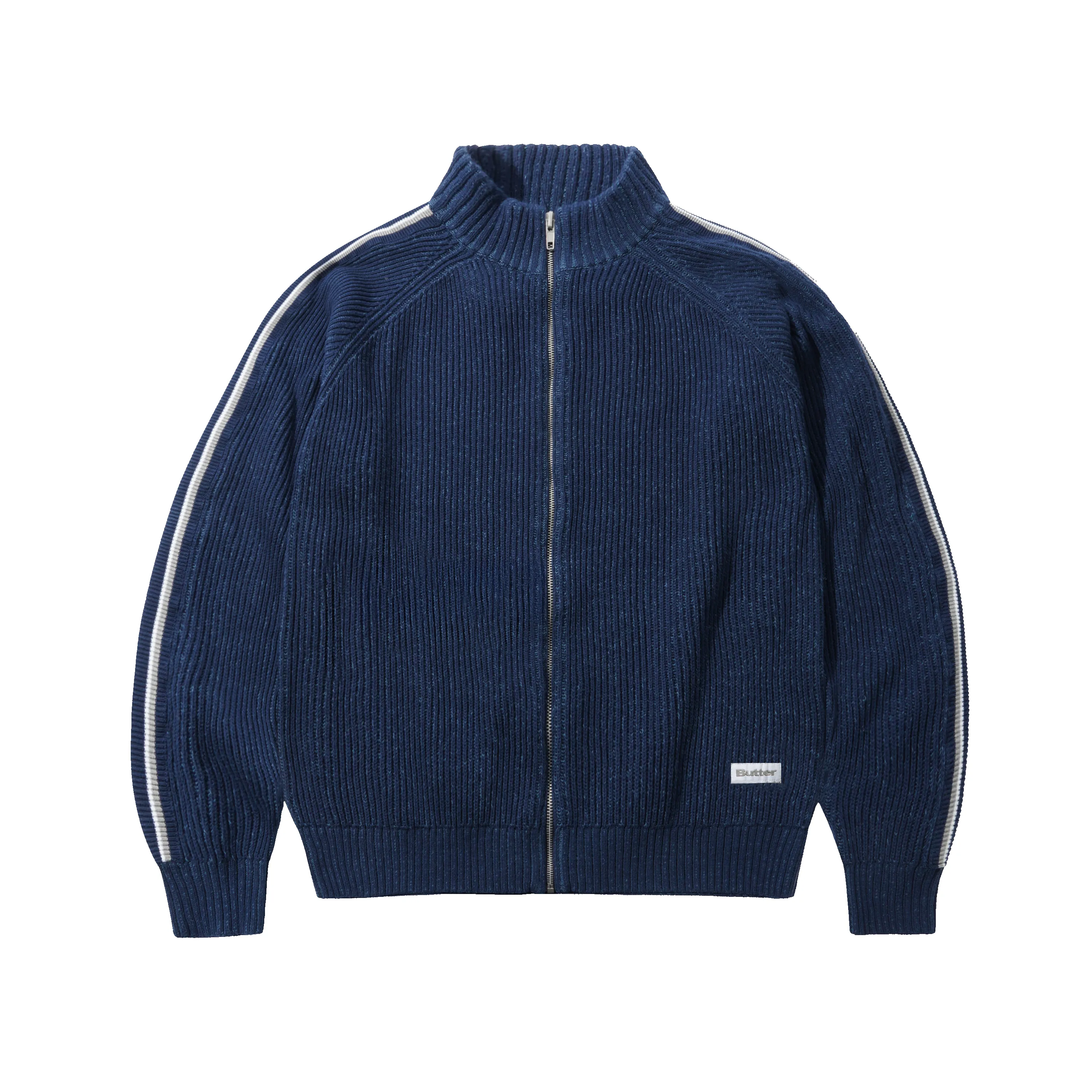 Club Zip-Thru Knit, Navy sold by Butter