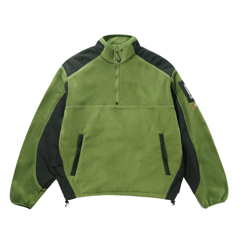 Polartec 1/4 Zip Pullover, Army made by Butter