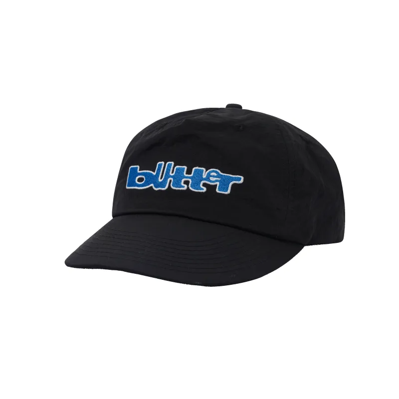 Warped 5 Panel Cap, Black made by Butter