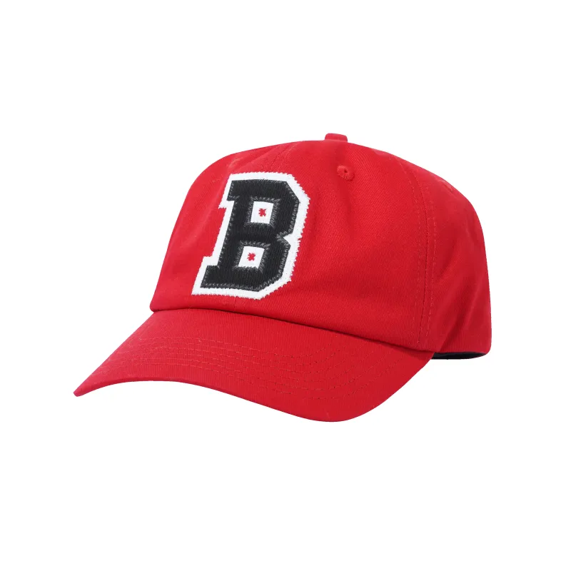 Collegiate 6 Panel Cap, Cherry made by Butter