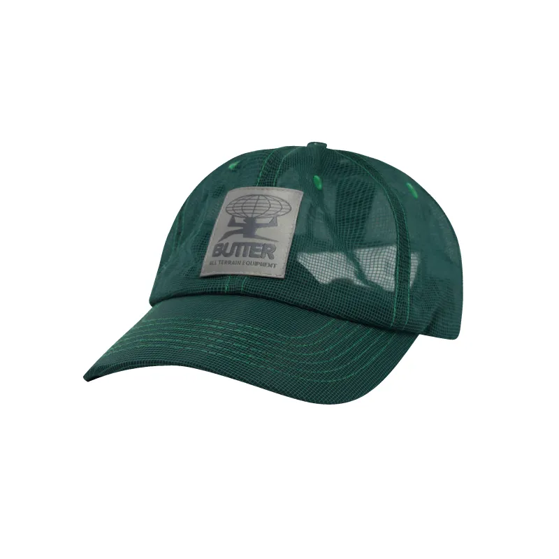 Terrain Fine Mesh 6 Panel Cap, Green made by Butter