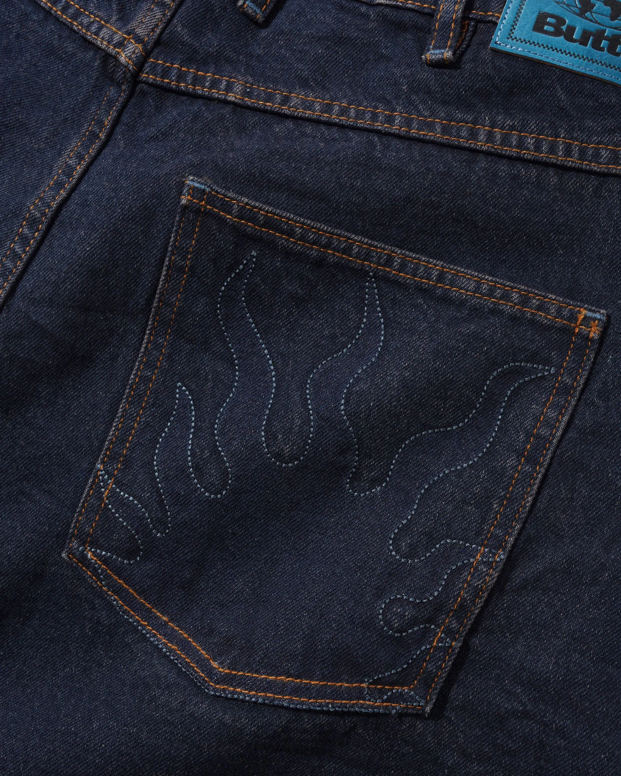 Solar Fade Denim Shorts, Tinted Dark Indigo sold by Butter product image thumbnail 4