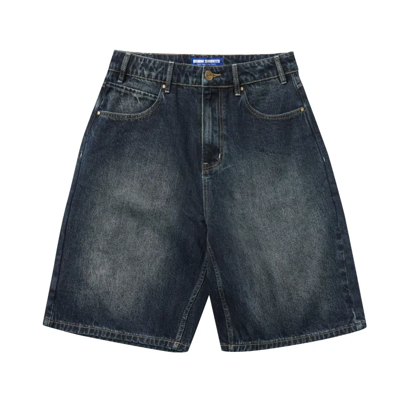 Solar Fade Denim Shorts, Blue Tint Ripple made by Butter