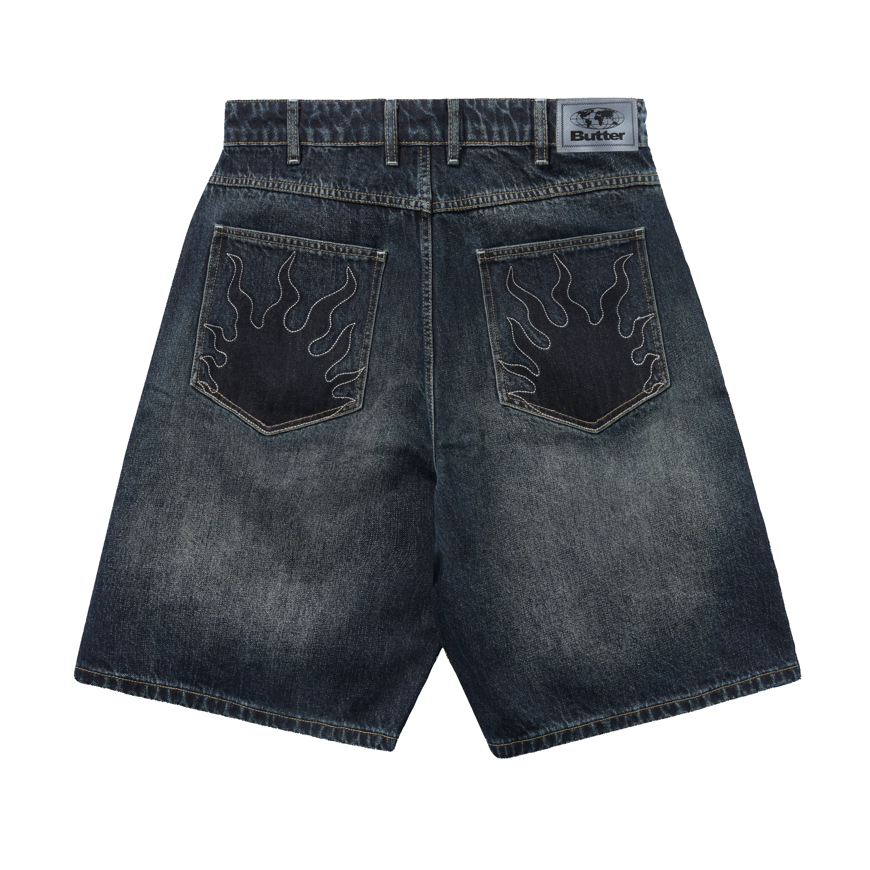 Solar Fade Denim Shorts, Blue Tint Ripple sold by Butter product image thumbnail 2