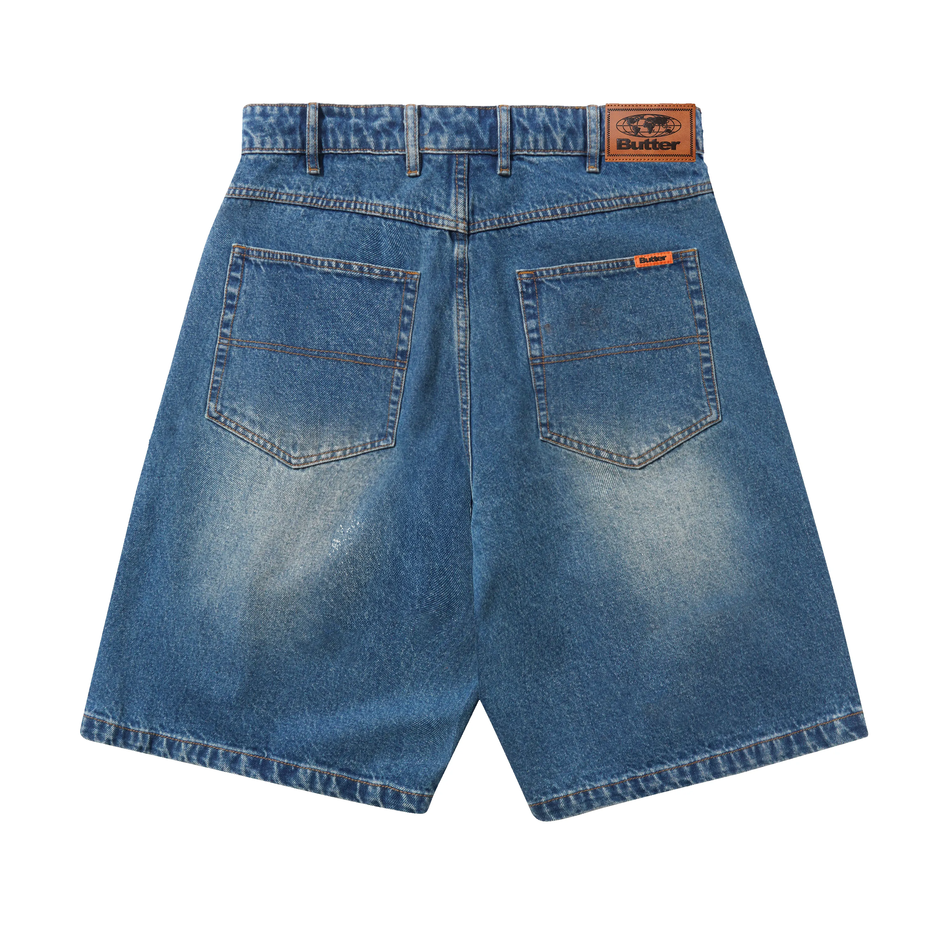 Baggy Denim Shorts, Distressed Indigo sold by Butter product image thumbnail 2